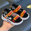 Summer Black New Fashionable Boys' Breathable Open-Toe Sandals, Lightweight and Comfortable, Anti-slip Sandals Suitable for Indoor, Outdoor, Beach, Four Seasons Sandals SDL7552A
