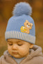 Sky Blue Fashion Baby Bear Knitted Warm Winter Wool Cap (6 Months -3 Years) CP5087F