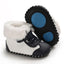 Navy Blue & White Toddlers Winter Fashionable Boys And Girls Shoes SH7155A