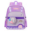 Light Purple Waterproof Backpack, School Bags for Girls Aged 3-6, 1-2 Grade Student Bags BG5543C