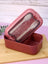 Red & Brick Red Portable Rectangle Lunch Box With Spoon Set 800 ML BCP1059C