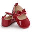 Maroon Baby Princess Soft Sole Booties BTS9114C