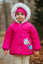 Girls Bee Pink Warm Inner Furr Hooded Puffer Jacket HJ6206B