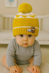 Yellow Imported Knitted Warm Winter Wool Cap (6 Months -3 Years) CP5090C