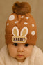 Brown Rabbit Baby Warm Winter Wool Cap (0 Months - 24 Months) CP5089A