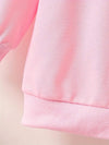 Pink ROYAL TOTS Girls' Cozy Cartoon Animal Sweatshirt - Long Sleeve, Crew Neck Pullover for Fall/Winter SS6096A