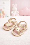 JF Gold Color Summer Rubber-Soled Sandals for Girls SDL7558A