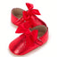 Red Bow Soft Sole Booties BTS9115C
