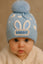 Sky Blue Rabbit Baby Warm Winter Wool Cap (0 Months - 24 Months) CP5089C
