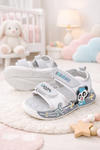 Grey Color Cartoon Design Baby Sandals SDL7563C