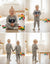 JF 2 PC Grey NY Autumn & Winter Terry Fabric Track Suit, Sweatshirt and Trouser Set TS6418H