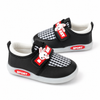 JF Jet Black Bunny Check Sport Sneakers Shoes SH7186C
