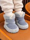 JF Misty Blue Cozy Fleece Baby Shoes SH7188i