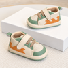 JF Sega Green & Rust Orange Baby Dino Adventure Booties BTS9128C