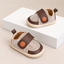 JF Macha Brown & Cream Baby Coco Booties BTS9128A