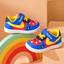 JF Blue & Yellow Velcro Shoes SH7176B