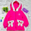 Girls Pink Warm Inner Fur Hooded Puffer Jacket HJ6201C
