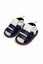 JF Navy Blue & White Summer Rubber-Soled Sandals for Boys SDL7560C