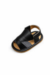 JF Black Summer Rubber-Soled Sandals for Boys SDL7562B