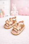 JF Champagne Golden Color Summer Rubber-Soled Sandals for Girls SDL7556C