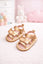 JF Champagne Golden Color Summer Rubber-Soled Sandals for Girls SDL7556C