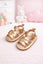 JF Gold Color Summer Rubber-Soled Sandals for Girls SDL7557A