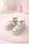 JF Silver Color Summer Rubber-Soled Sandals for Girls SDL7557B