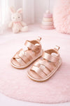 JF Champagne Color Summer Rubber-Soled Sandals for Girls SDL7557C
