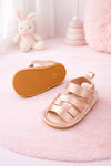 JF Champagne Color Summer Rubber-Soled Sandals for Girls SDL7557C