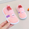 Pink Baby Soft Bottom Walking Sneakers Toddler Rubber Sole Cartoon Character First Walkers Infant Shoes SH7168F