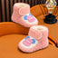 JF Premium Pink & White Cozy Bear Winter Shoes SH7188G