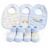 HB 5 Pieces Bibs & Socks Set; I am Going Places BB2023