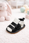 JF Black & White Summer Rubber-Soled Sandals for Boys SDL7560A