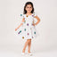 JF White Frock with Hairband FD6017