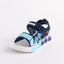 Children's Blue Lightweight Breathable Sandals - Non-Slip PVC Sole with Hook & Loop Closure, Low-Top Open-Toe Casual Suitable for Spring Summer Sandals SDL7570A