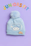 Sky Blue Baby My Love Warm Winter Wool Cap (0 Months - 24 Months) CP5099D