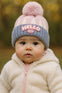 Pink Hello Baby Knitted Warm Winter Wool Cap (6 Months -3 Years) CP5083D