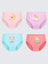 Girls' 4-Pack Animal Print Cotton Underwear - Knit Fabric, Casual Style, Medium Stretch, Regular Fit Briefs for Young Girls with Cute Animal Designs US6113D