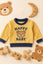 JF Yellow Happy Baby Sweatshirt - Soft Fleece Stuff, Machine Washable - Perfect for Winter, Perfect for Outdoor SS6427D