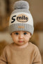Grey Winter Warm Smile Knitting Hat Cap CP5003C