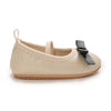 Apricot Bow Party Style Rubber Sole Girls Shoes SH7157A