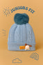 Sky Blue Baby Day Fashion Warm Winter Wool Cap (0 Months - 24 Months) CP5093B