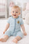 2pcs Adorable Baby Cotton Rompers Set - Grey & Sky Blue BS6430C