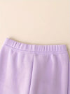 Purple Unicorn Graphic Winter Hoodie & Pants 2 Pc Set TS6032A