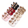 Maroon Baby Princess Soft Sole Booties BTS9114C