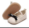 Apricot Bow Party Style Rubber Sole Girls Shoes SH7157A