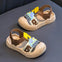 Summer Brown New Fashion Cartoon Youngsters Sandals, Soft Sole, Comfortable Closed Toe, EVA Upper, Sole and Insole, Hollow Design, Round Toe, Daily Casual Wear Sandals SDL7551B