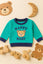 JF Green Happy Baby Sweatshirt - Soft Fleece Stuff, Machine Washable - Perfect for Winter, Perfect for Outdoor SS6427A