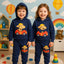 Navy Blue Cartoon Design Baby sweatshirt & Trouser Set - Soft Fleece Stuff, Machine Washable - Perfect for Winter, Perfect for Outdoor TS6419P