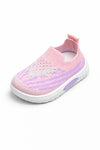 Pink Color Baby Soft Bottom Walking Sneakers Toddler Rubber Sole First Walkers Infant Shoes SH7178A